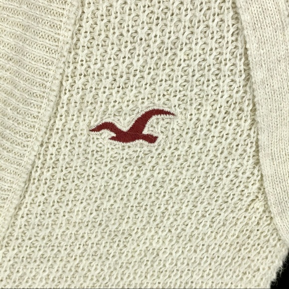 Hollister Oatmeal Cardigan Hooded Sweater XS - Picture 3 of 4